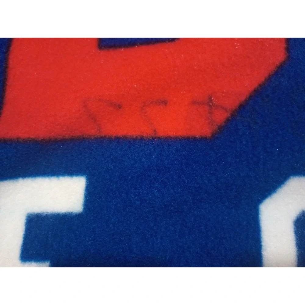 Buffalo Bills NFL Fleece Throw Blanket Est 1960 Helmet Northwest 43x56 Autograph